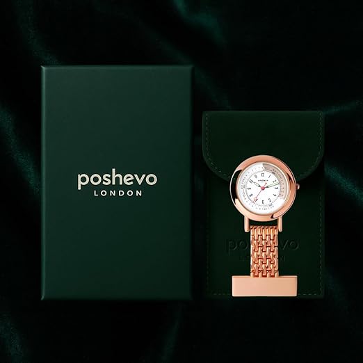 Personalised Nurse Fob Watch for Women – Engraved Clip-On Nurse Watch, Quartz Movement, Gift for Nurses | Poshevo