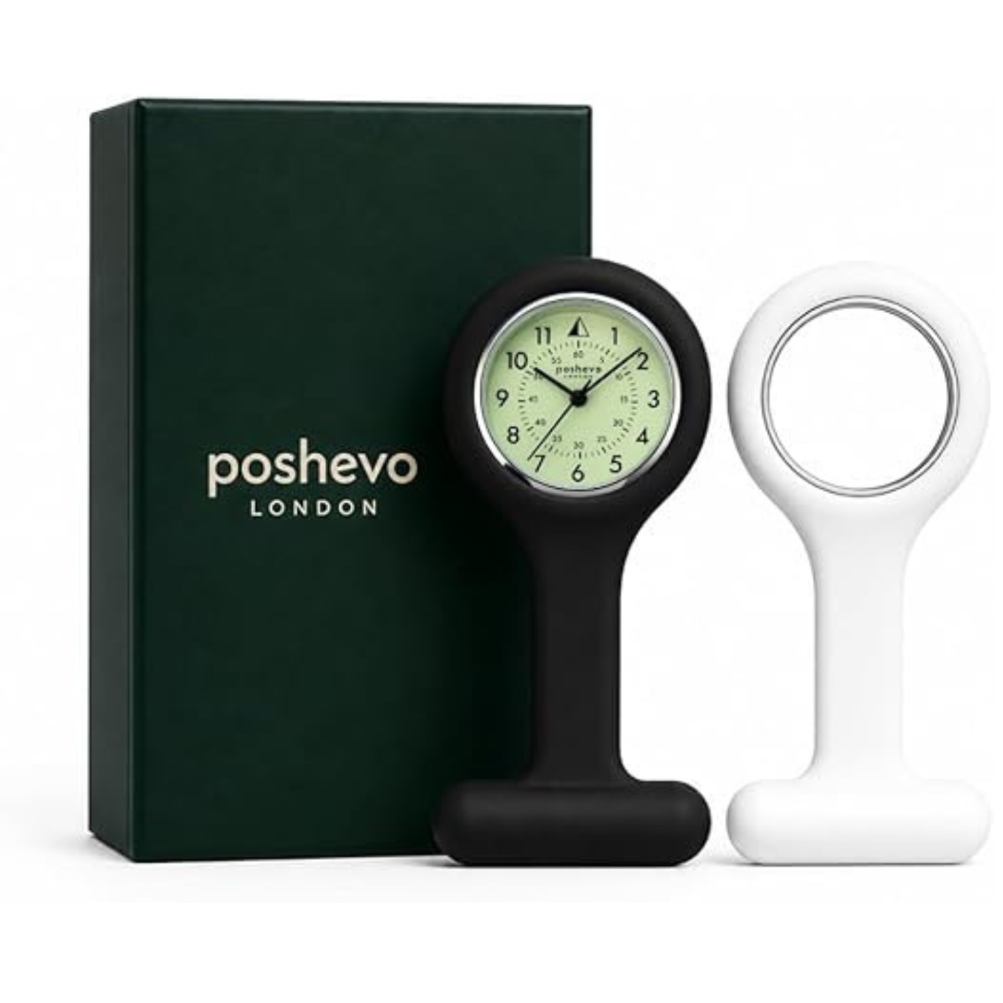 Professional Nurse Fob Watch – Japanese Quartz Movement, Luminous Dial, Clip-On Medical Watch for Nurses & Healthcare Professionals UK | Poshevo