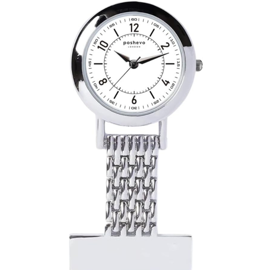 Personalised Nurse Fob Watch – Engraved Name Clip-On Watch, Japanese Quartz Movement, Gift for Nurses & Healthcare Professionals UK | Poshevo